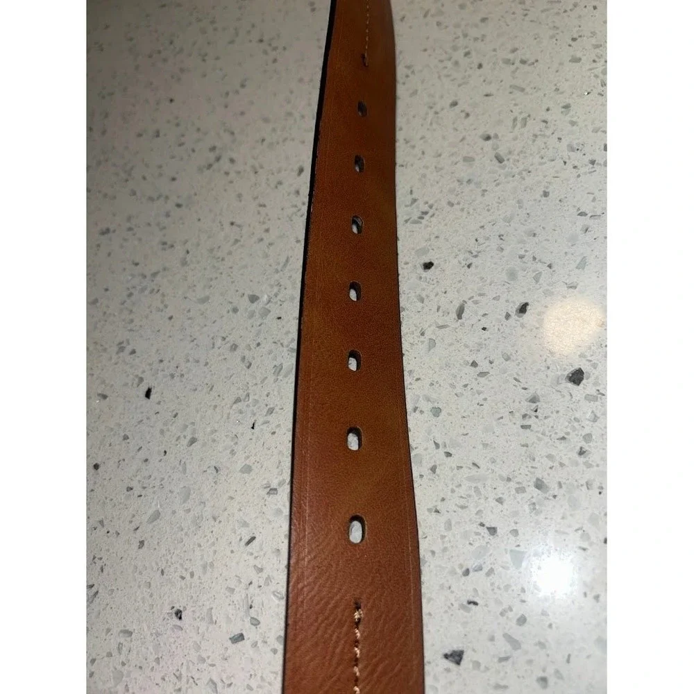 Columbia‎ Mens Brown Synthetic Leather Belt Size 38-40 Casual Outdoor Stitched